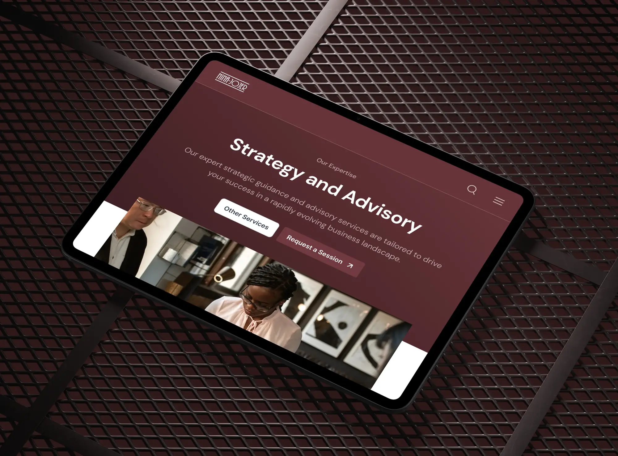 Nina-Jojer Website Redesign 2nd Hero image